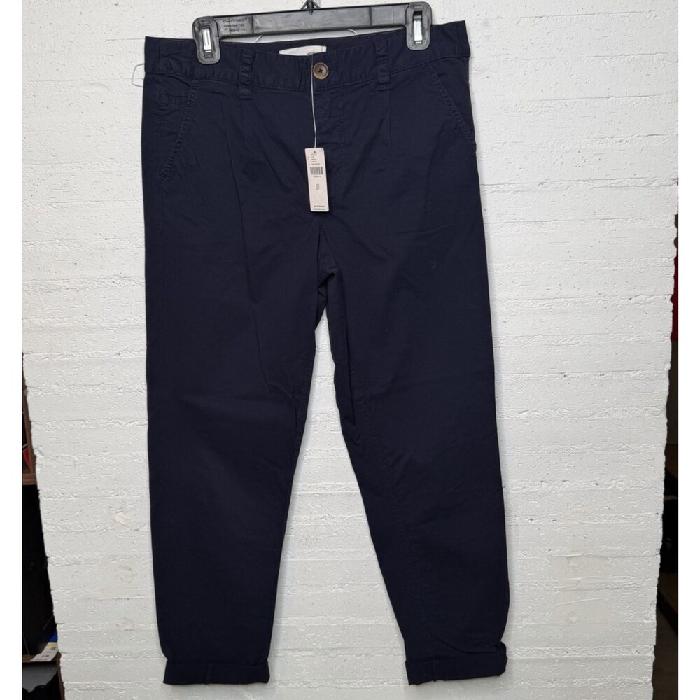 By Anthropologie Navy Chino Pant 27 NWT Americana Coastal Capsule Preppy - Picture 2 of 8